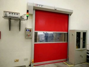 high speed PVC curtain door automatic rapid sliding door with remote control