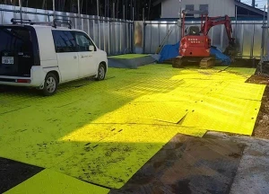 Plastic HDPE temporary access road mats