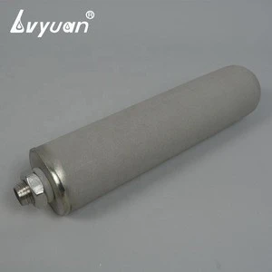 0.1um-80um sintered titanium powder candle filter for gases and liquids filtration