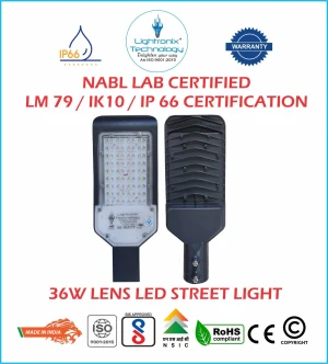 36 WATT LED STREET LIGHT - LENS MODEL