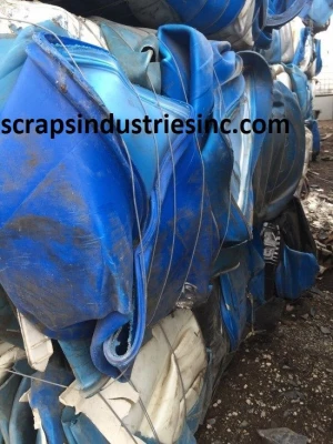 HDPE blue drum scrap, HDPE blue regrind