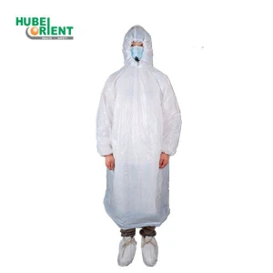 Disposable Hooded PE Palstic Poncho