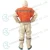 Import Disposable Reflective Coverall White Microporous and Orange SMS Coverall from China
