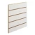 Import 18mm White Slatwall made of MDF and equipped Aluminum insert for retail display stores. from China