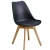 Import Dining Furniture Solid Back Side Chair Plastic Dining Chair Plastic Chair with Wooden Legs from China