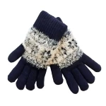 Men's double layer jacquard knitted glove