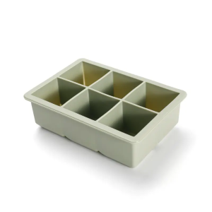 Food grade factory price customized pastel colors 6 cavity custom portable ice tray ice mold with lid