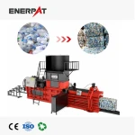 Waste Plastic Horizontal Baler Baling Machine Plastic Press Machine for Recycling