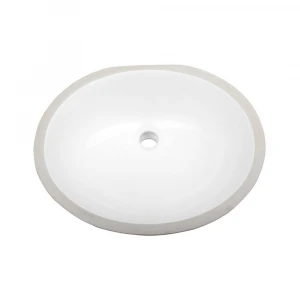 Oval Ceramic Undermount Bathroom Sink