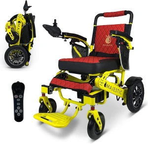 2020 Limited Edition Remote Control Foldable Electric Wheelchair Mobility Aid Lightweight Motorized Power Wheelchairs