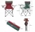 Import Portable Folding Chair for Outdoor, Beach and Camping (Red and Green, 1 Pack) from China