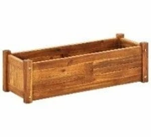 vidaXL Raised Bed Warm Rustic Acacia Wood Large Raised Bed Rectangular