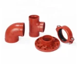 Custom Cast iron connect 90 degree bend ductile iron reducer flange