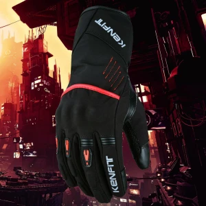 Premium Cowhide Leather Winter Gloves with Grip Patches, TPU Knuckle Protection, and Cold Weather Comfort