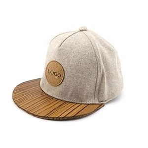 Wood brim hat custom logo outdoor sports baseball gorras hip hop snapback caps