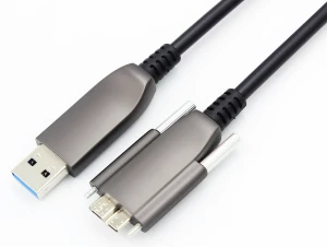 USB3.0 Fiber Optic Cable type-A Male to Micro-B for Basler,Dalsa,Jai Machine Vision Camera link