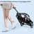 Import Bello wm01-t dog/cat pet stroller, aluminum alloy, foldable, detachable, towing telescopic rod from China