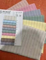Good Quality Linen-like stripe Fabric