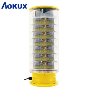 Aokux good quality high intensity aviation obstruction light obstacle lights aircraft warning lights