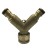 Import 3/4″ 2-Way Garden Hose Heavy Duty Brass Hose Splitter Connector With Shut-Off Valve from China
