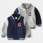 Baby Boys Clothes Jacket Leather Spring Autumn Letter Boys Outwear For Children Kids Boys Coats Baseball Sweatershirt for 2-7T