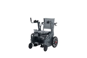 A stander, Gait trainer, wheelchair three in one multi functional device.
