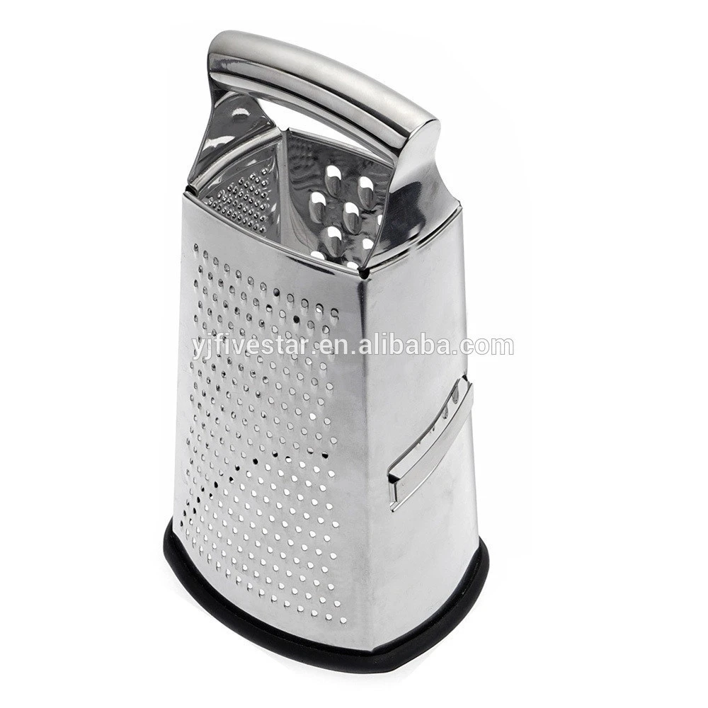 10 inch 4 Sided Stainless Steel Large Box Grater for Parmesan Cheese Ginger Vegetables