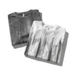 100% Cotton Mens Tee Shirts Two Tone T-Shirt Curved T Shirts Dye Tshirt T Shirt High Quality 2021