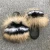 Import 100% fluffy fox fur slipper  wholesale fashion lady fur slippers raccoon fur slippers from China