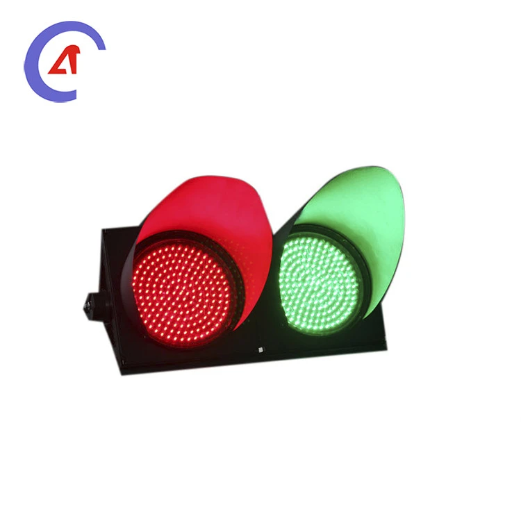 100mm waterproof red green 12v dc street education intelligent mini led traffic signal light