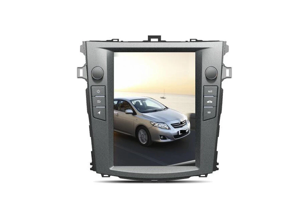 10.4 inch capacitive screen Android 9.0 car  multimedia player for Toyota Corolla 2006-2013 (Auto A/C) 4+64GB