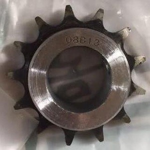 1045 steel teeth harden 08b-1 non standard industrial roller chain sprocket with screw hole and big bore