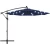 Import 10ft Solar LED Light Offset Hanging Polyester Market Patio Outdoor Umbrella w/ 8 Ribs and Easy Tilt Adjustment from China