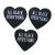 10Pieces/lot ALL BLACK EVERYTHING  Ironing clothing badge heart embroidery Decal DIY sewing patch
