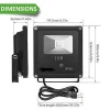 10W RGB LED Flood Light 16 Colors & 4 Modes with Remote Control IP66 Waterproof