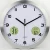 Import 12 inch Classical Metal Wall Clock with Temperature and Humidity LCD Display from China