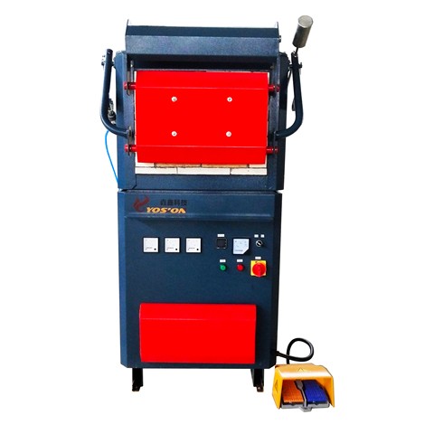 1200 degree Assay Gold Cupellation Muffle Furnace with lead exhaust flue