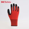 13 gauge polyester liner with sandy palm coating Resistant Coated working General Purpose Work Gloves