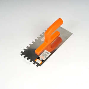 130X270MM  plastic handle notched blade concrete Plastering trowel with square teeth