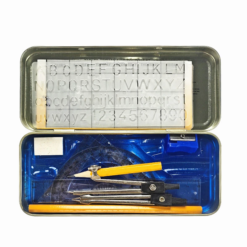 13pcs High Quality Stationery Math set Compass math instruments set with high quality and cheap price