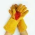 Import 14 inches leather welding work gloves with reinforced full palm from China