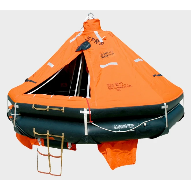 15 Persons Capacity (6-25) Davit Launched Life raft Marine Inflatable Liferaft