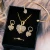 Import 17KM Luxury watch jewelry Set Women Crystal Bracelet Stud Earring Necklace Set Ladies Watch Casual Quartz Watch from China