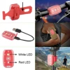 2 in 1 Multifunction 2 SMD Led Mini Bike  Headlight USB Rechargeable Bicycle Front Light for Handle bar Use