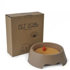 2 in 1 pet supplies seperate anti overflow buoyancy dog cat food water bowl