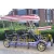 2 Person 4 wheels Quad Surrey Bike for tourist/soft leather saddle/tandem bike in bicycle