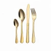 20 Piece Luxury Brushed  Gold Plated Matte Flatware Set For Wedding Party Hotel