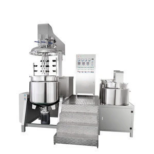 200 Liters GMP standard emulsifying machine with paddle mixer and high shear homogenizer for cream