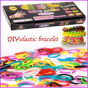2014 Hot Selling Cheap Large Stock DIY Crazy Rubber Bands and Elastic Silicone Bands For Looming