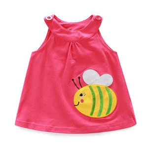 2016 Summer 100% Cotton sleeveless dress two pcs class A solid color blouse + polka dots pant baby girls clothing sets